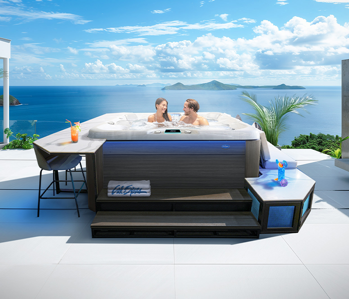 Calspas hot tub being used in a family setting - Gaylord